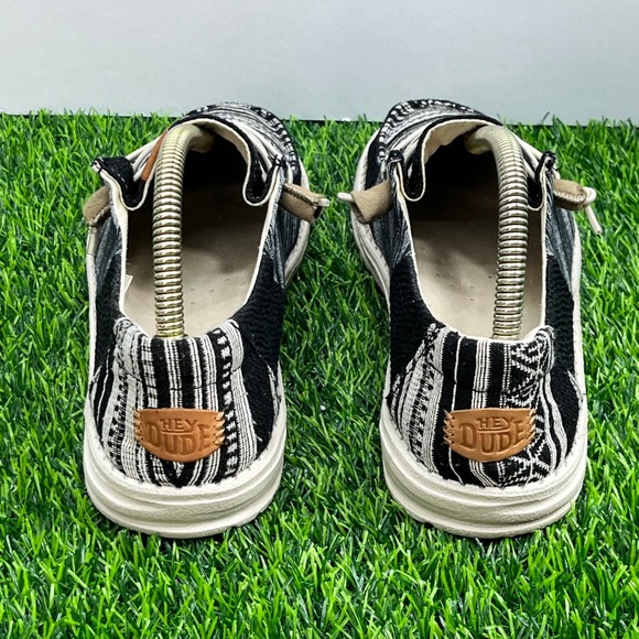 Hey Dude Wendy Patchwork Black Multi Slip On Shoes Women US W10 UK 8 EU 41 - Picture 4 of 7